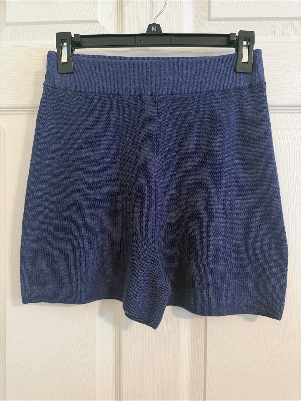 Free People Beach Women’s Malibu Surf Shorts Sz Small Navy Knit High-Waist